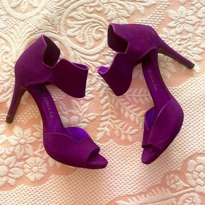 Pedro Garcia purple open toe heels 8.5